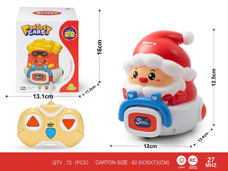 27Mhz 2-Channel Remote Control Vinyl Santa Claus Car(With Lights)