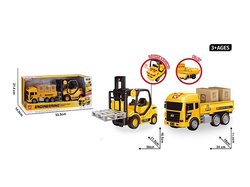 Acousto-Optic Inertial Forklifts And Trucks (Batteries Not Included: 2AA+2AA)