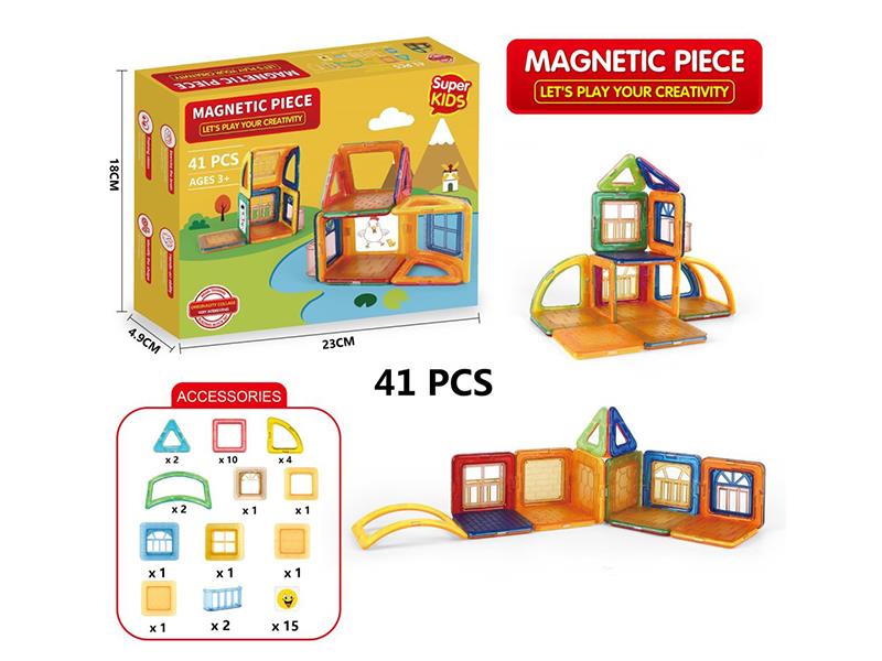 Transparent Magnetic Building Blocks 41pcs