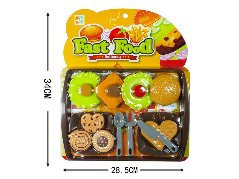Simulation Hamburger Cookie Waffle Set