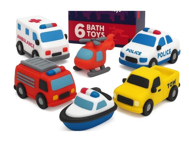 Six Bathing Cars