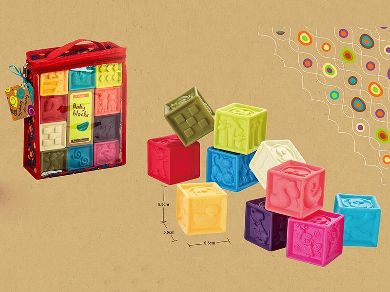 Soft Plastic Building Blocks 10pcs