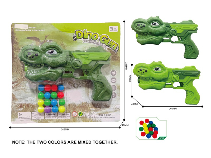 Dinosaur Ping Pong Ball Gun Set