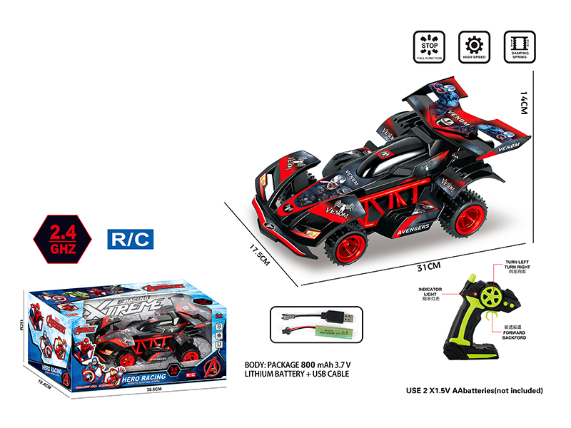 1:12 4CH 2.4G Remote Control Semi-High Speed Venom Racing Car(Included Batteries)