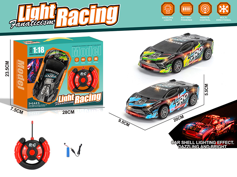 1:18 4CH R/C Racing Car(Included Batteries)
