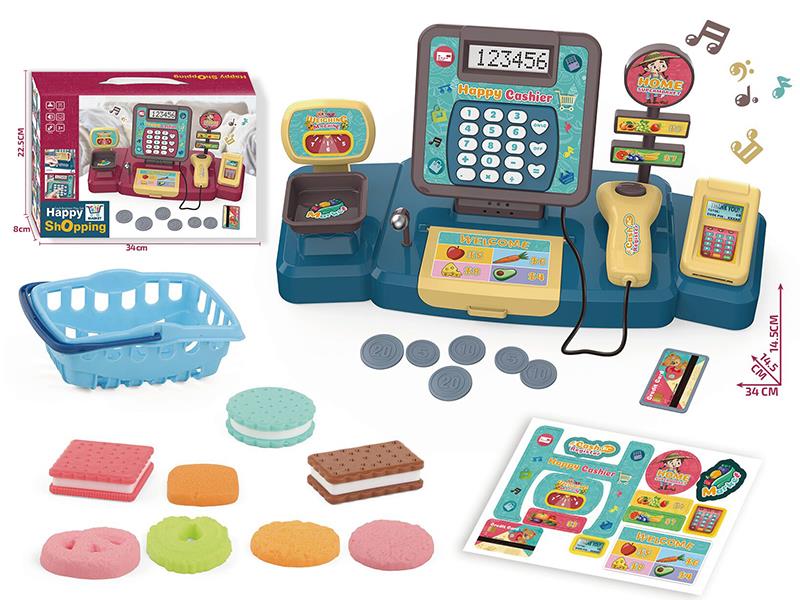 Cash Register Cookie Set Play House Toys
