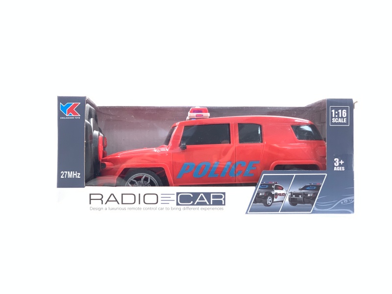 Toyota Off-Road 1:16 4CH Remote-Controlled Police Car: With 3D Lighting