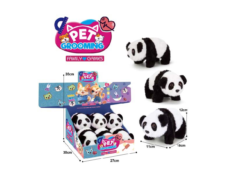 B/O Plush Pandas (6 Each)