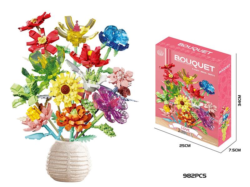 Bouquet Building Blocks 982pcs