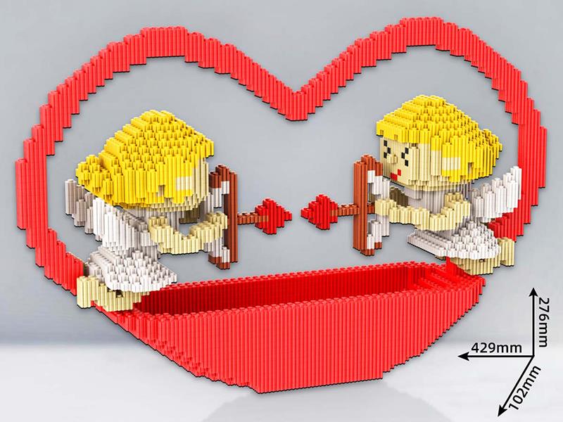 Cupid Storage Basket Building Blocks 7222+pcs
