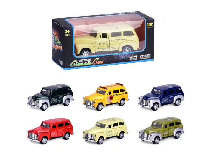 1:32 Alloy Reciprocate Chevrolet School Bus (Double Door)