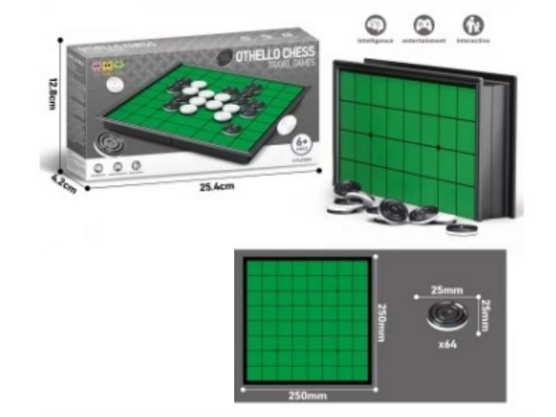 Black and White Flip Chess (Non-magnetic)