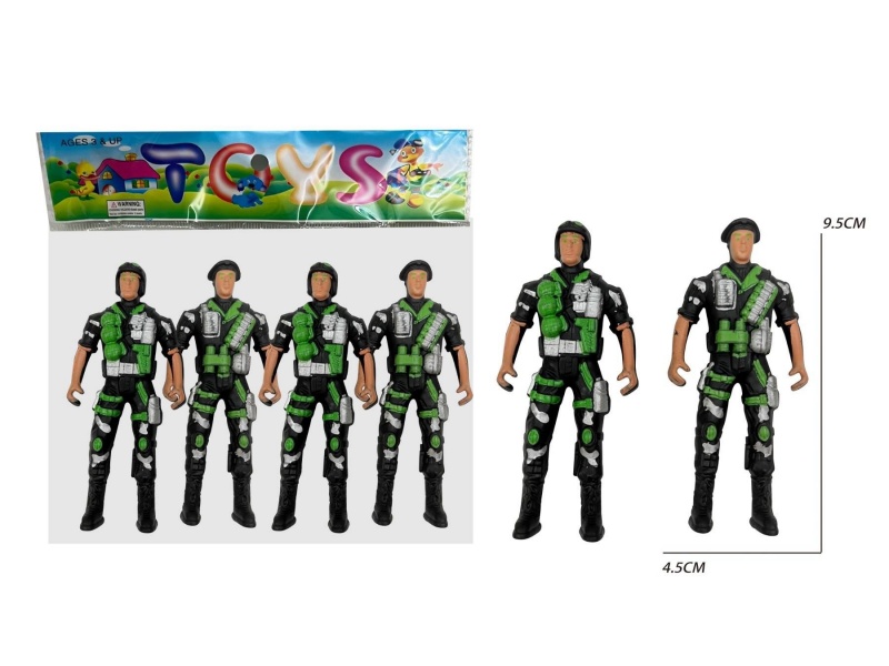 4 Soldiers (Black)