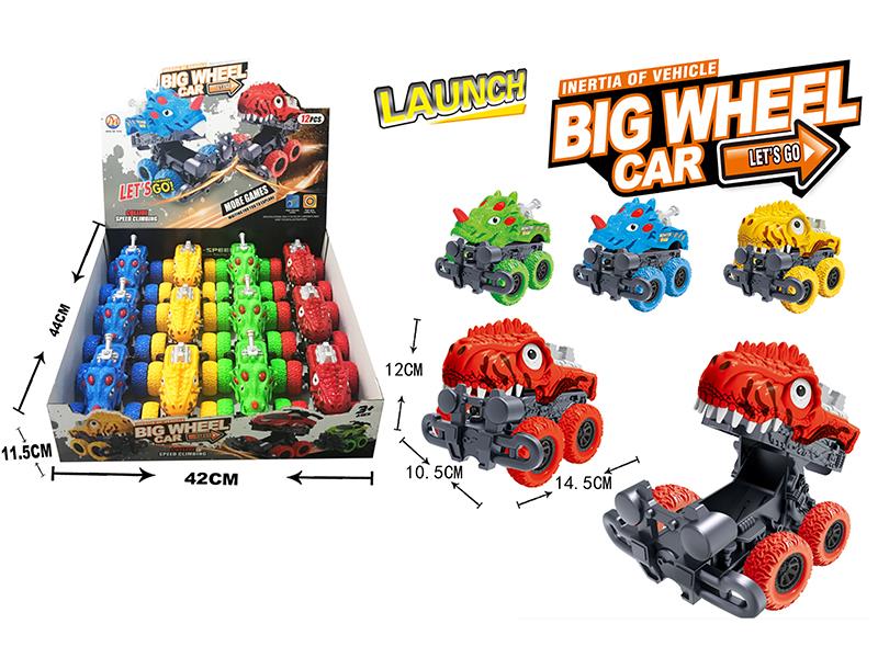 Friction Crash Transformation Dinosaur Car 12pcs/Box