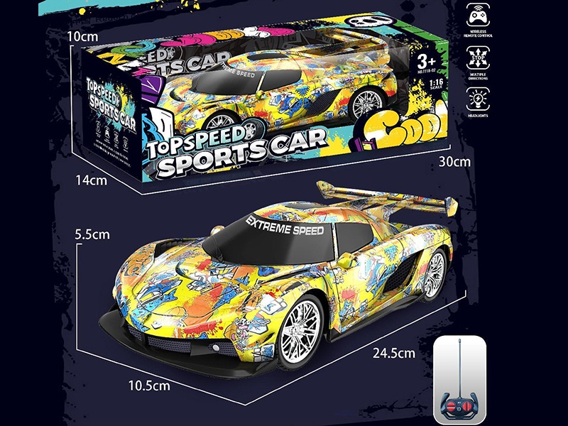 4-Channel Remote Control Graffiti Car(Battery Version)