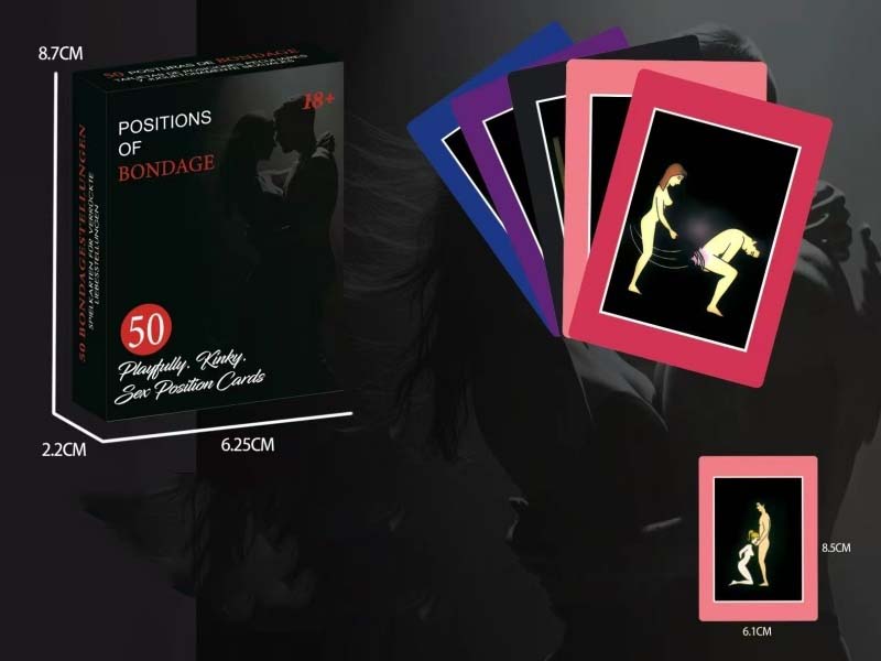 Adult card pose game