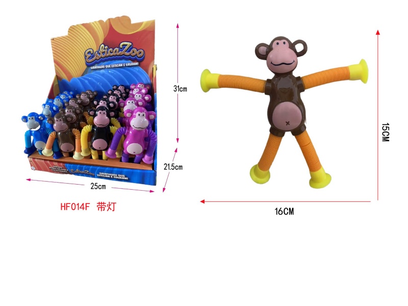 Extendable Monkey (With Light) (24Pcs)