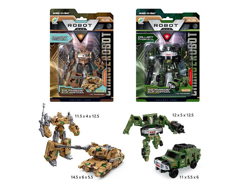 Military Truck Transformation Mecha Warrior Toy