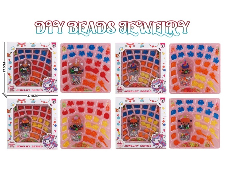 Ice Cream Monogram Beads + Hairpin