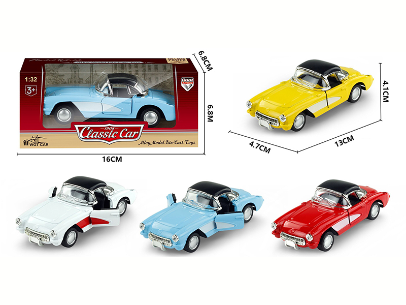 1:32 Alloy Pull Back Simulated Vintage Car - Chevrolet