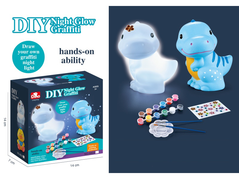 Diy Vinyl Puzzle Graffiti Night Light