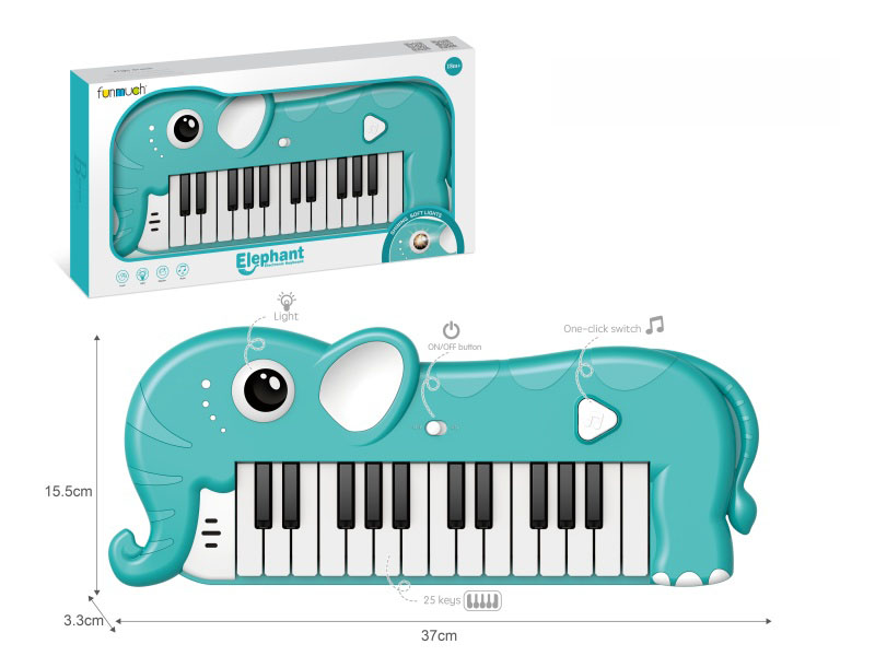 25-Key Electronic Organ (Blue Elephant)