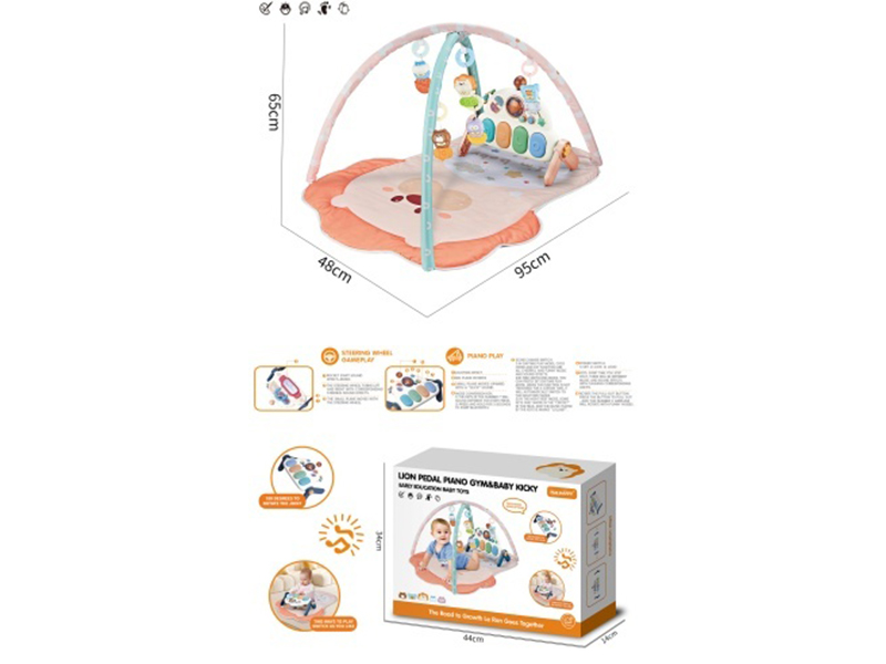 Multi-Functional Baby Fitness Blanket (For Girls) (Requires 3*1.5V