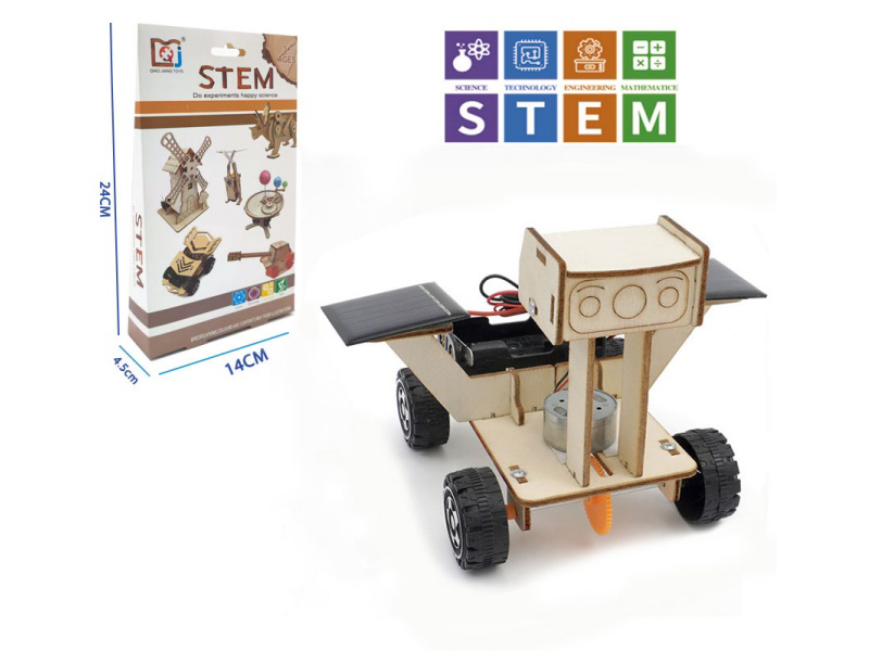 DIY Wooden Solar Power Lunar Rover