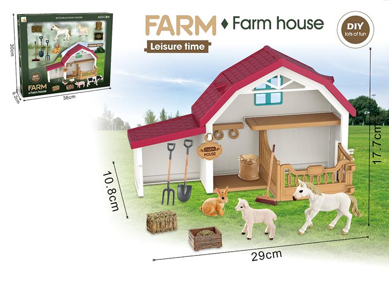 Farm House Animals Sence Set