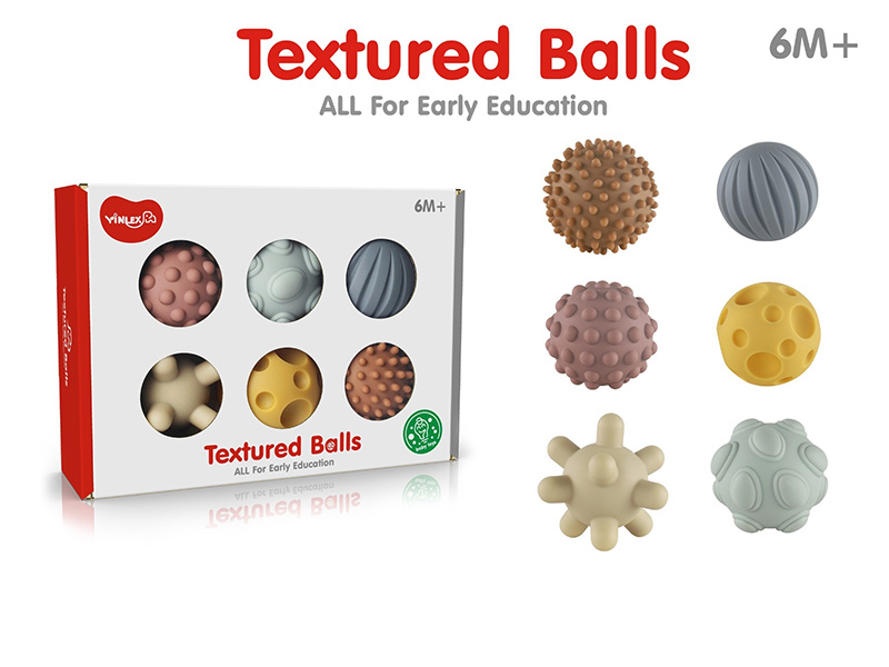 Baby Soft Textured Balls 6pcs
