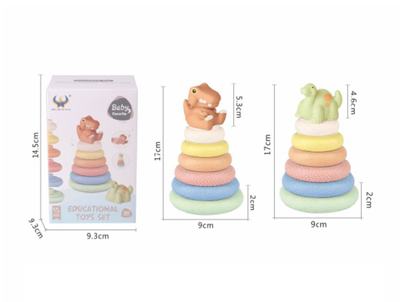 Stackable Dinosaur Circles