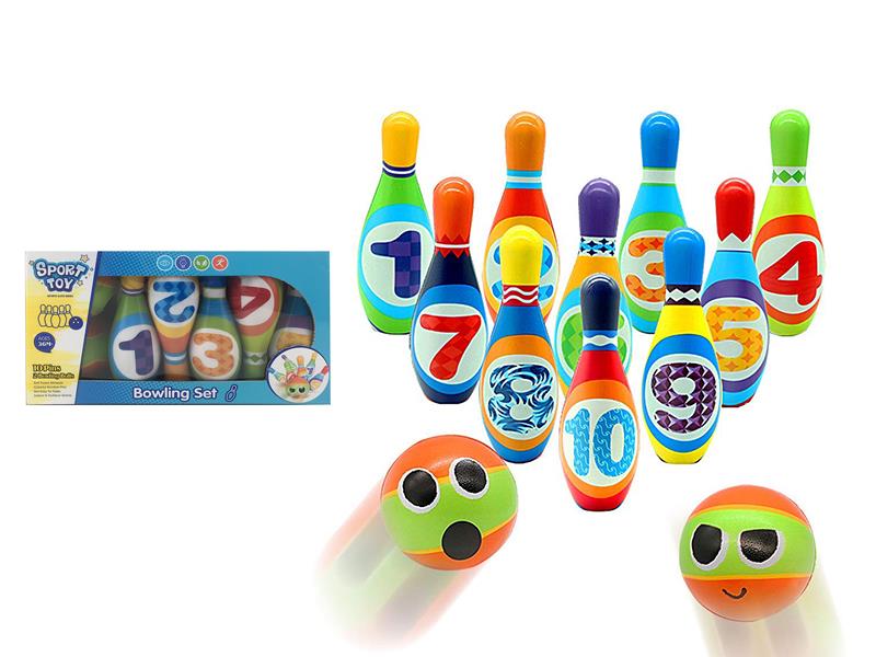 12pcs Middle Size PU Bowling Toy
