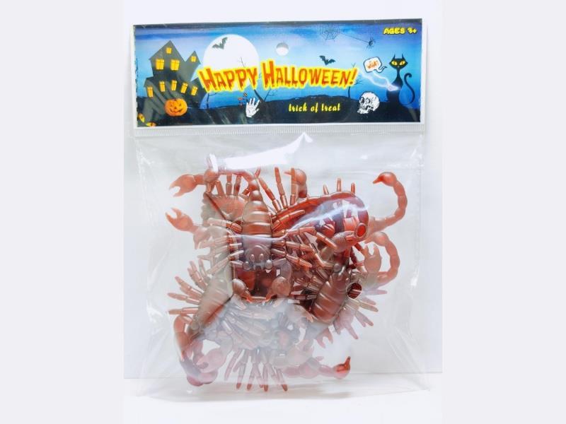 Halloween Scorpion (Large), 12Pcs [Glow-In-The-Dark]