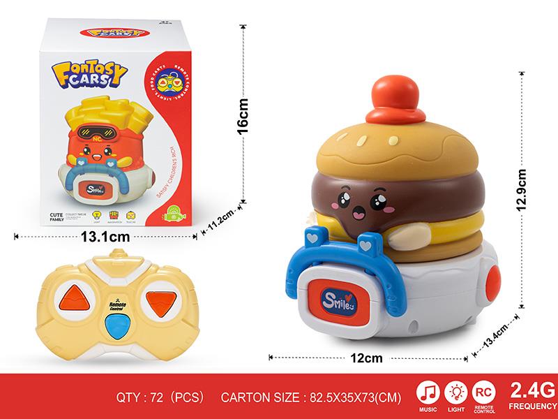 2.4G 3-Channel Remote Control Vinyl Hamburger Car(With Lights And Music)