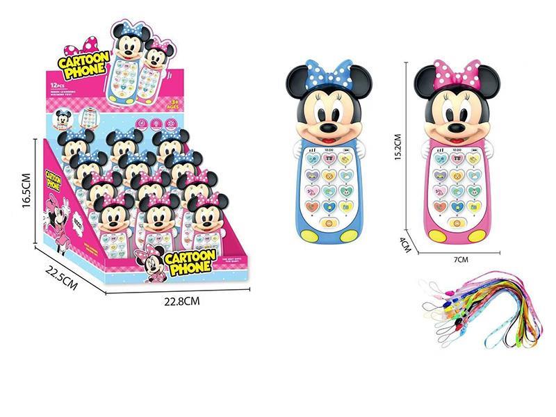 Mickey and Minnie Music Phone (With Hanging Strap)