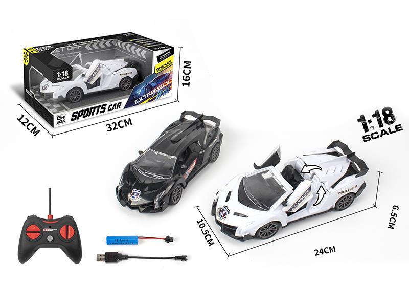 1:18 4-Channel Remote Control Convertible Car(One Key Open The Door)