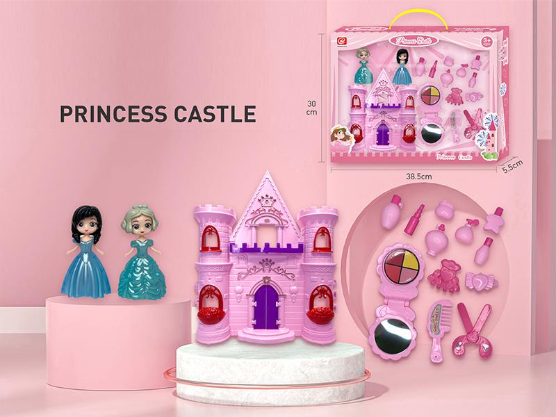 Castle + Makeup Toys + Princess Doll