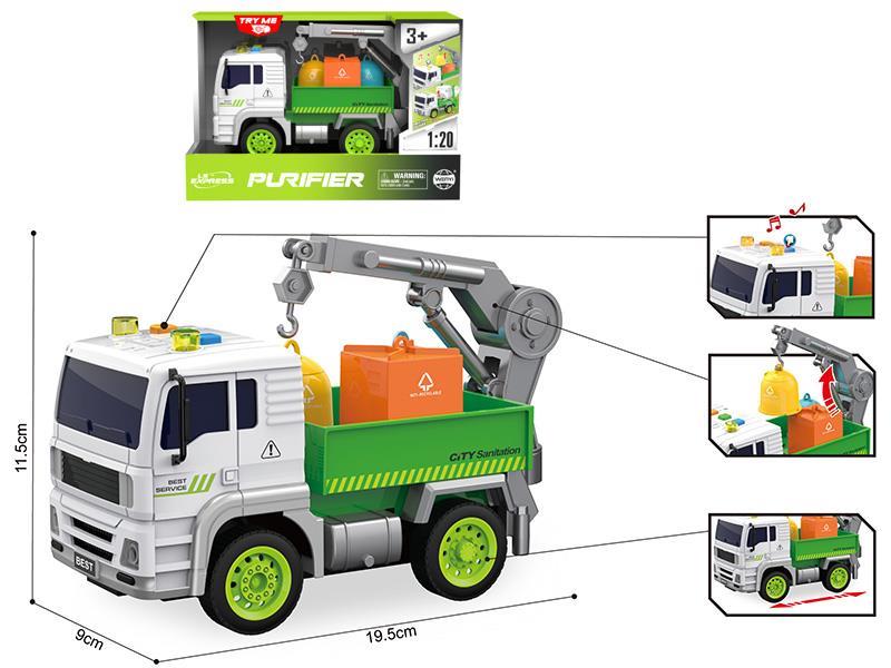 1:20  Friction Sanitation Truck(Sound And Light)