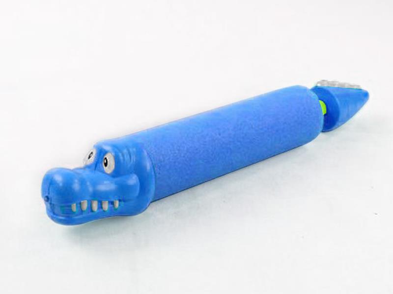 34Cm Blue Pearl Cotton Crocodile Blister