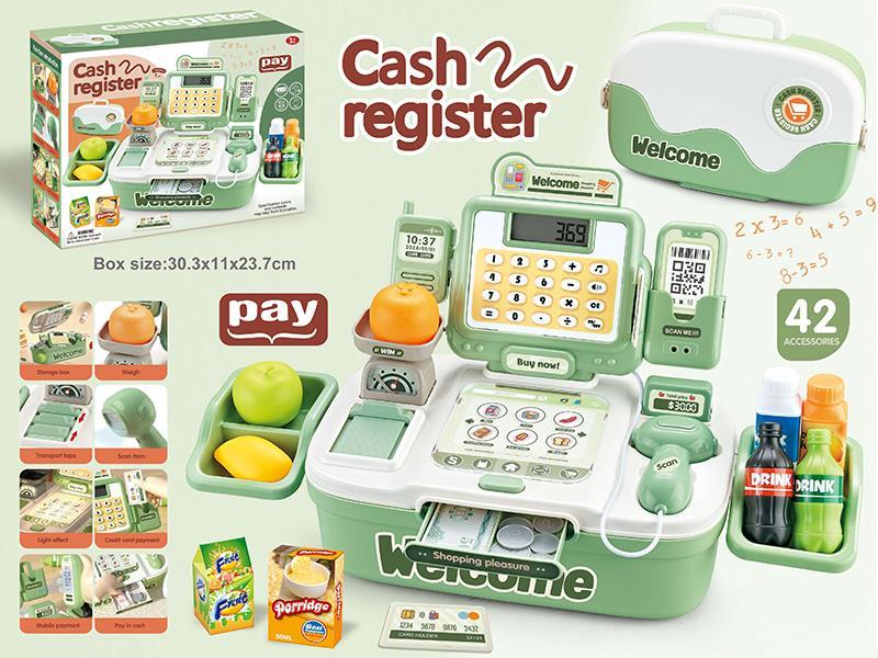 Toy Cash Register Green