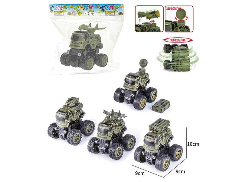 Dual Friction Stunt Military Off-Road Vehicle