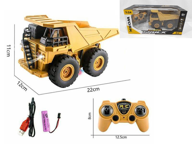 2.4G 6CH R/C Heavy Duty Dump Truck With Light