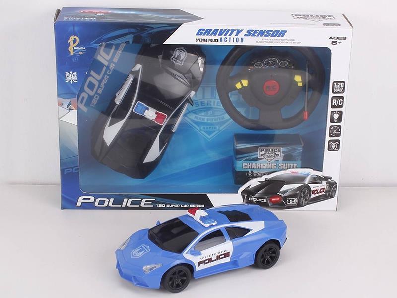1:20 4CH Gravity Sensing Remote Control Police Car