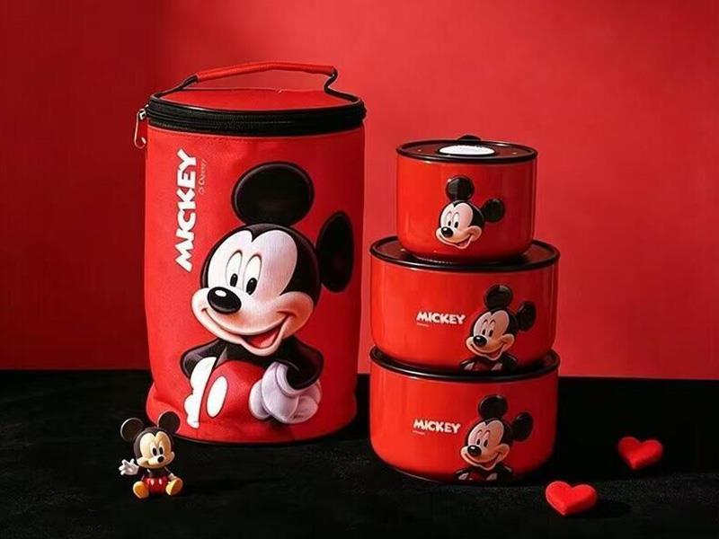 Mickey Fresh-Keeping Bowls + Thermal Bag