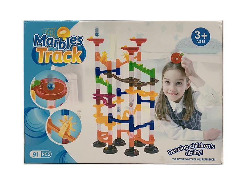 DIY Marbles Track Building Blocks 91pcs