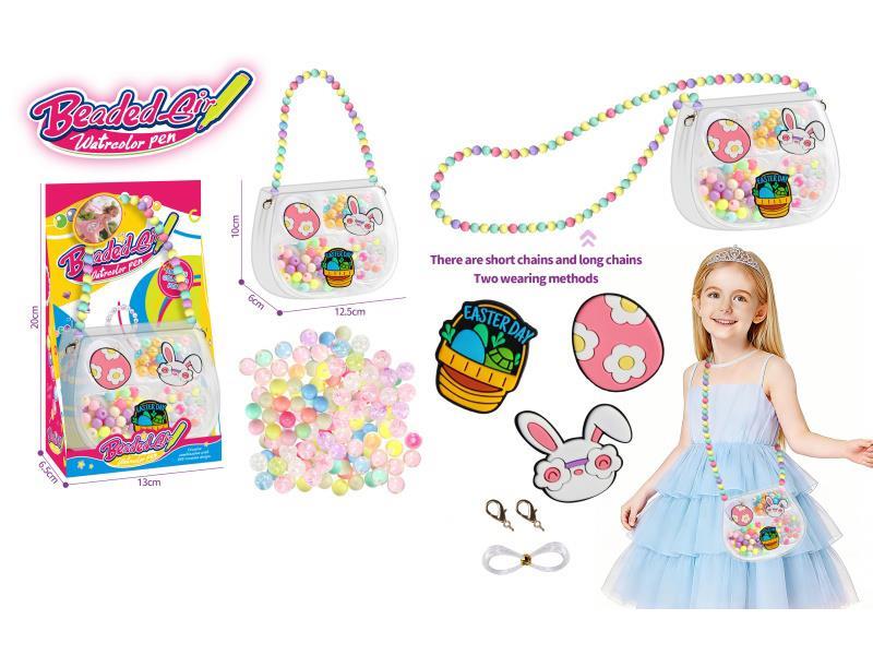 DIY Beads Crossbody Bag 2-In-1 Handmade Easter Theme
