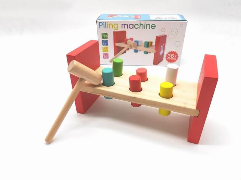 Wooden Piling Machine Toy