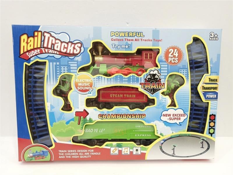 Electric Lighting, Music, Track Train (With Power Included), Lithium Battery With Usb Cable