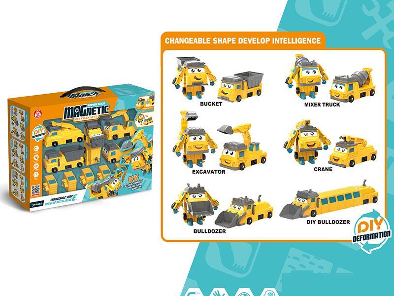 Magnetic Engineering Truck Assembly Toy
