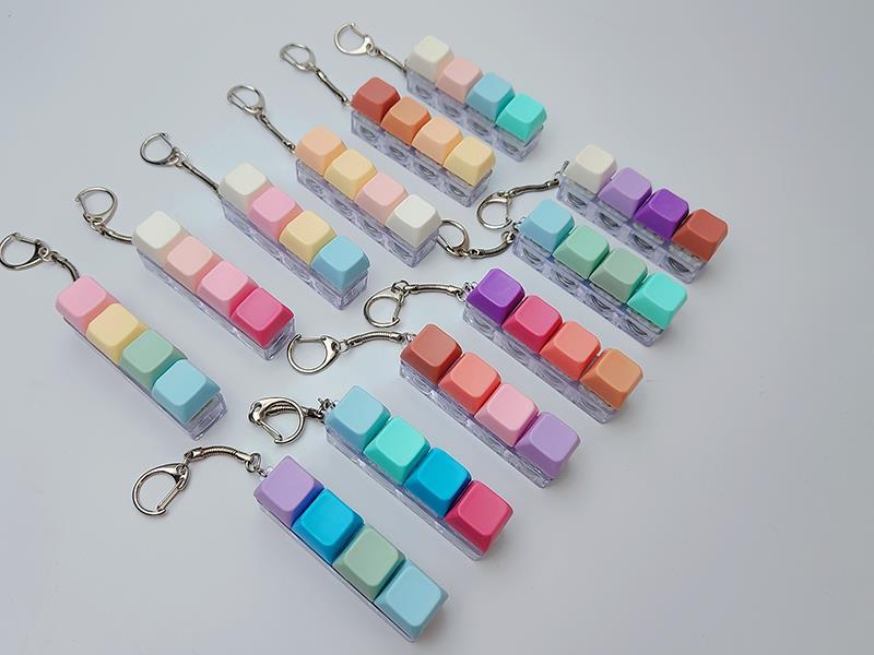 Decompression Key: 4-Key Test Shaft Keychain - No Light